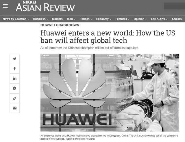 华为命运关乎更为广泛的产业 美“华为禁令”伤了多少国际企业？