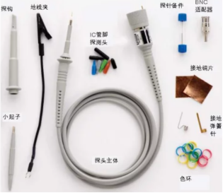示波器探头常用附件的使用方法