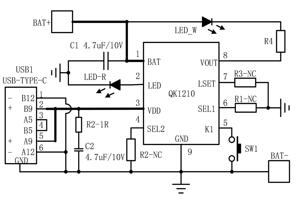 QK1210系列｜一颗芯片，搞定便携LED灯的充电、保护与驱动