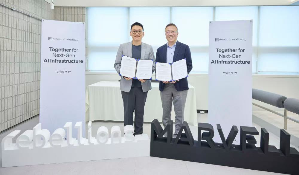 Rebellions与Marvell合作开发定制化AI系统