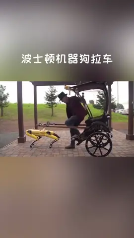 用波士顿机器狗来拉人，是不是有点太浪费？ 波士顿 机器狗
