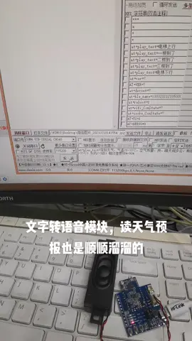 文字转语音模块读一些天气预报毫无压力可言物联网 人工智能