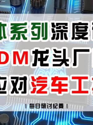 半导体系列深度研究功率IDM龙头厂商如何应对汽车工控浪潮
