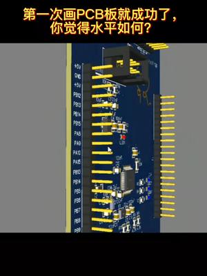 电子工程师的第一次画PCB板，你觉得这个如何？pcb设计
