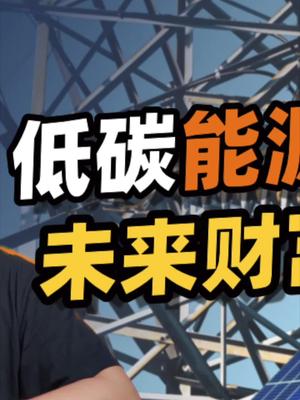 华为、特斯拉纷纷加入低碳能源产业，低碳经济到底重要性在哪里？23 能源 科技