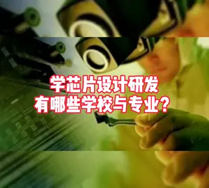 芯片 大学 高考志愿填报 什么工作能在二十多岁买得起房，养得起家，做芯片设计可以，我都做到了～