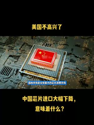 中国芯片进口大幅下降，意味着什么？芯片 半导体 科技 资讯 中国芯片 集成电路
