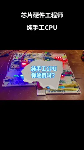 芯片 CPU 硬件工程师 硬件小伙伴快乐充实的一周，羡慕不来～纯手工CPU你敢试试