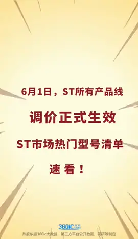 6月1日ST所有产品线调价生效！热门型号提前GET ST 涨价 意法半导体