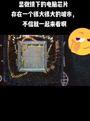 显微镜下芯片的世界有城市，不信看看就知道了。