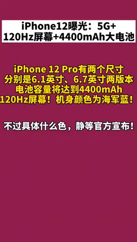 iphone12 120Hz屏幕+4400mAh大电池，价格比iPhone11便宜，你会买吗？