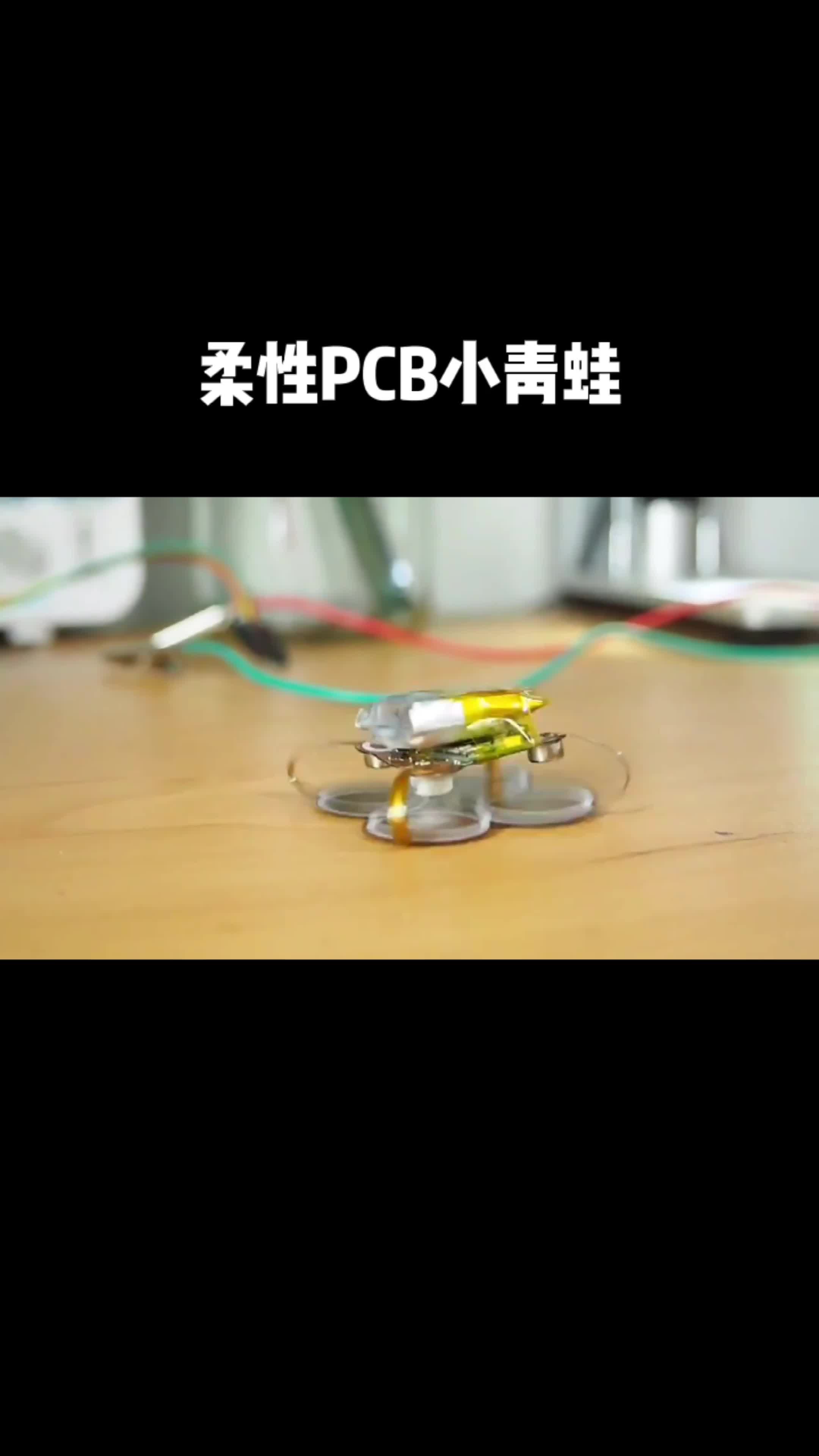 来自bugeja.carl的柔性PCB制作的电子小青蛙，有意思 pcb 电子技术 有趣