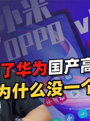 高端手机市场，米OV为何无人能顶替华为？苹果会成为最终大赢家？