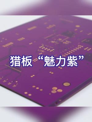 猎板 “魅力紫”正式上线，配色灵感来源于古罗马的“泰尔紫”，尽显高贵典雅。PCB 电路板