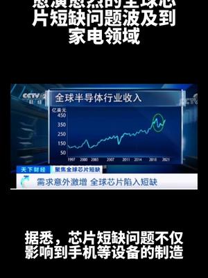 全球芯片短缺问题波及家电领域芯片短缺 科技