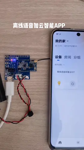 一个模块实现离线语音加远程控制智能家居 物联网 芯片 科技改变生活 智能控制 智能照明