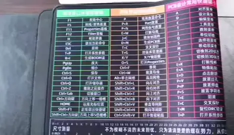 电子工程师 鼠标垫 altium 版 快捷键，工程参数 一目了然 凡亿教育