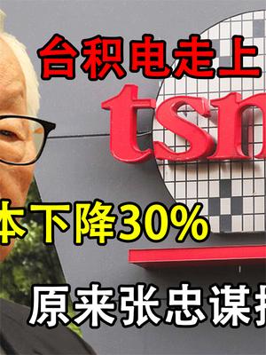 计划恐生变局？台积电赴美建厂成本下降30%，张忠谋摆了老美一道